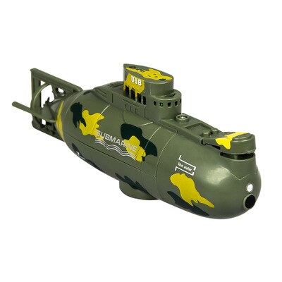 Rc Boot 6CH Hoge Snelheid Motor Afstandsbediening Simulatie Submarine Elektrische Mini Rc Submarine Kids Kinderen Speelgoed: Blue