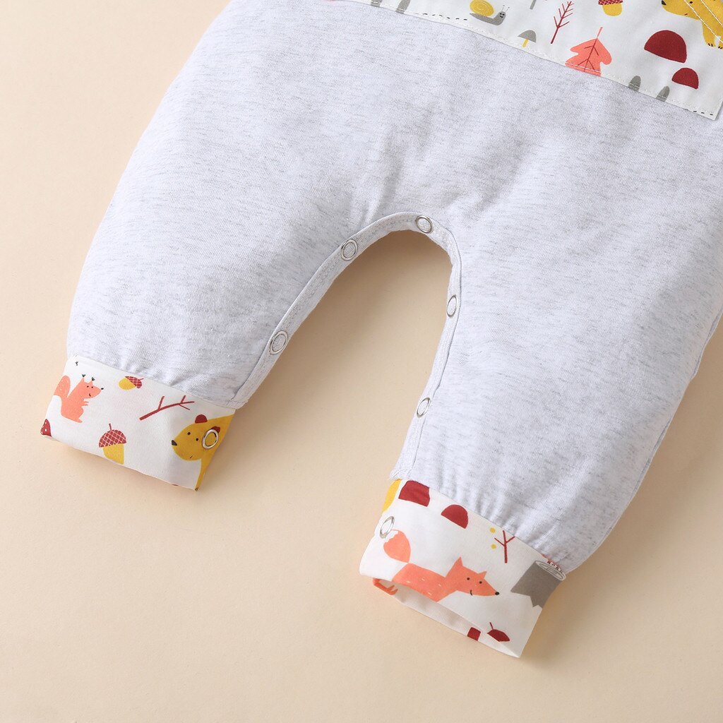 Kid Mädchen Jungen Kleidung Overall комбинезон детский Neue Neugeborenen Baby Cartoon Strampler Schüttelfrost Mit Kapuze Outfits Set
