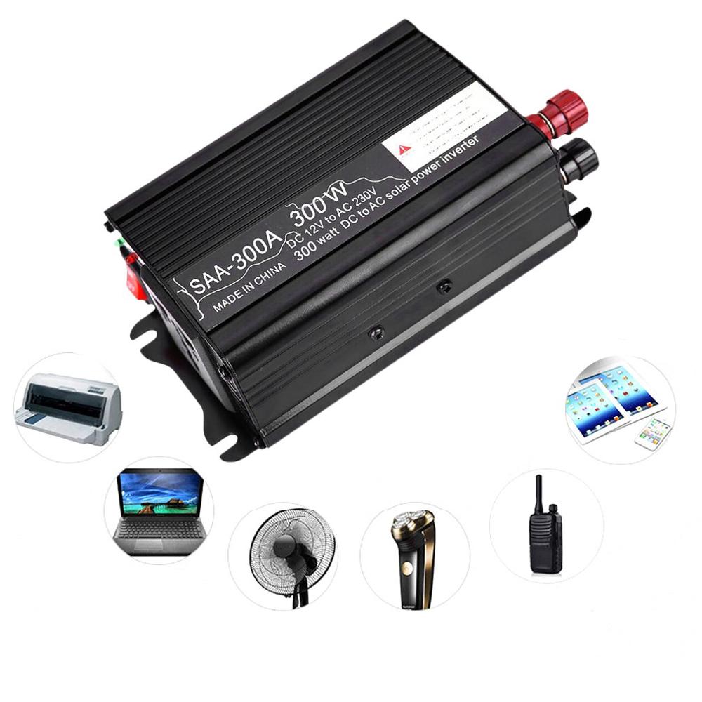 500W Auto Omvormer 12V Naar 220V Gemodificeerde Sinus Omvormer Spanning Converter + Lcd Display