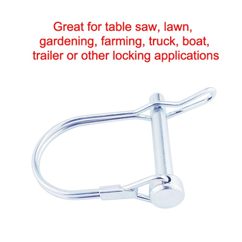 5Pcs Quick Lock Release Trailer Truck Coupler Safety Pin Bicycle Stroller Cargo Boat Hitch Hook Clip D Shape Buckle Pin