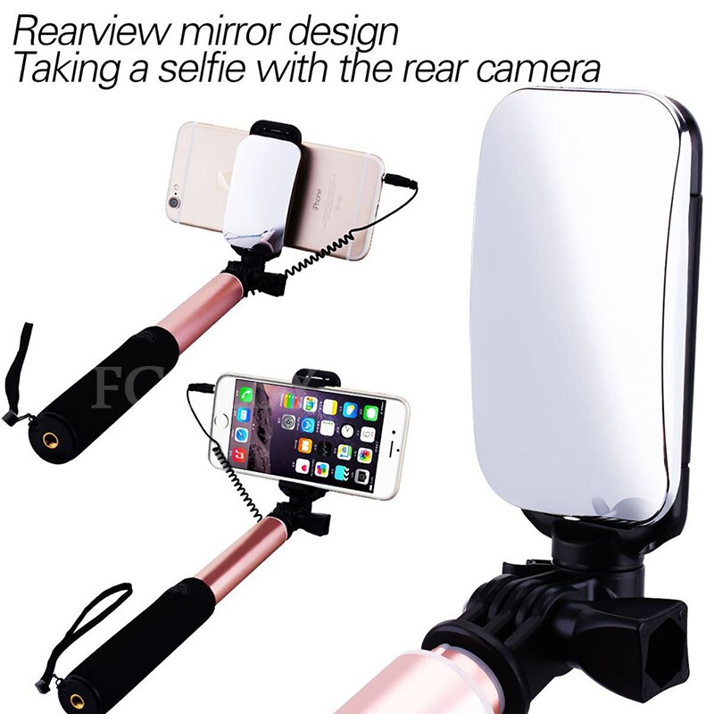FGCLSY Metal palo Selfie con cable con Bluetooth remoto de trípode plegable portátil extensible Monopod para iphone 6 iphone 6s iOS