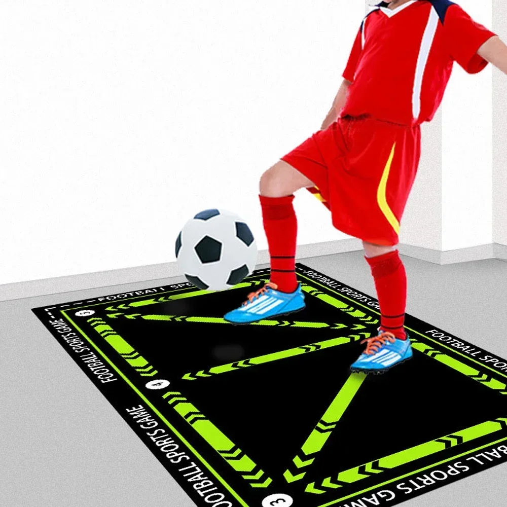 Estera de entrenamiento de fútbol, estera de entrenamiento de drible antideslizante plegable para niños y adultos, esteras de Fitness insonorizadas, equipo de entrenamiento de fútbol: Verde