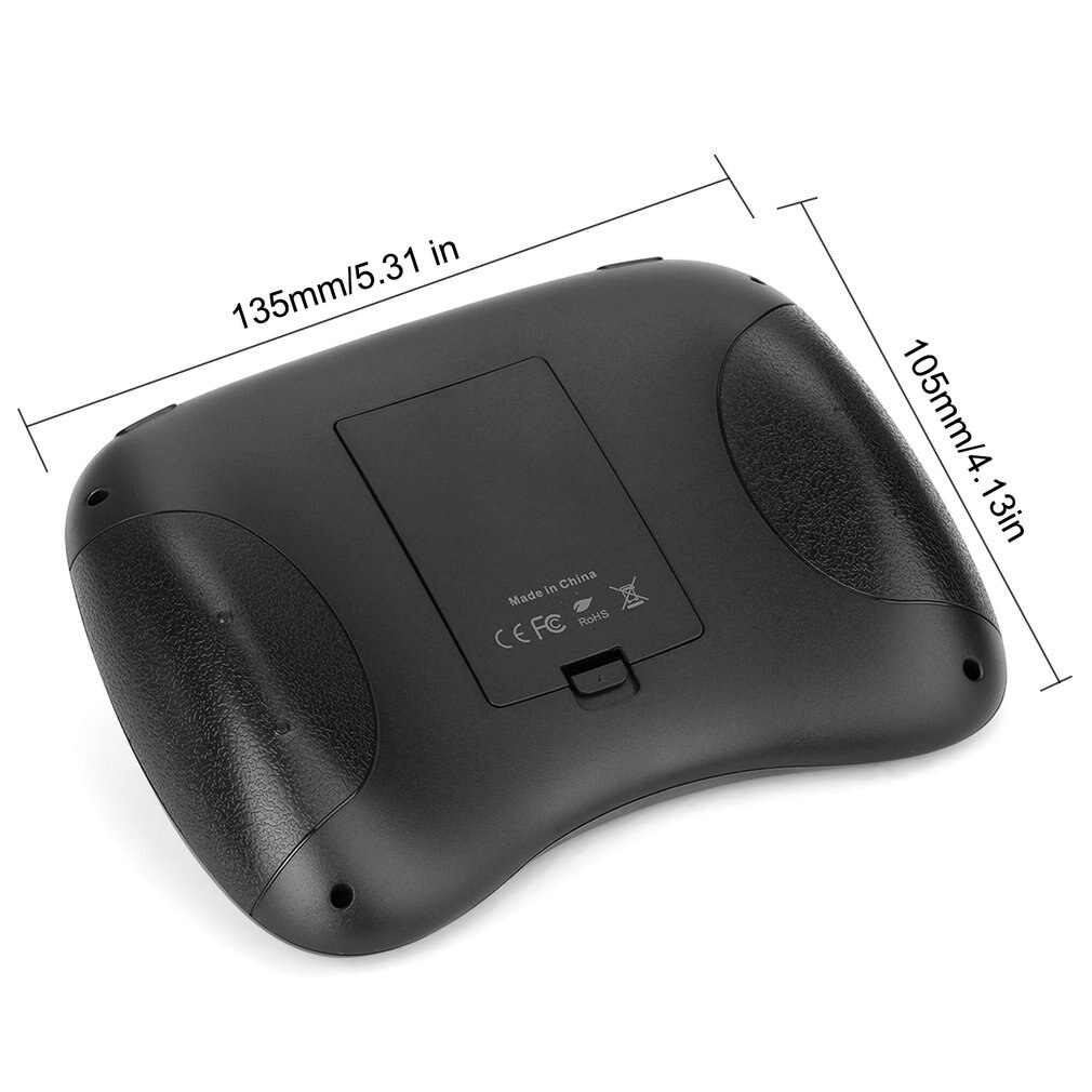 2.4GHz Mini clavier QWERTY sans fil avec rétro-éclairage pour bureau/ordinateur portable double souris USB récepteur Plug and Play 4 langues