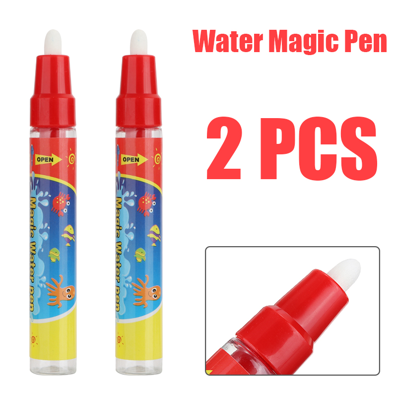 Juego de bolígrafos mágicos de agua acuática, Set de 2 unids/set para dibujar, pintar, escribir, hacer garabatos, dibujo al agua, grafiti