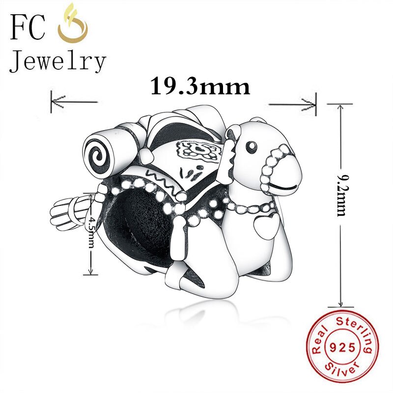 Fc Sieraden Fit Originele Brand Charms Armband Authentieke 925 Zilveren Kameel Terug Scroll Boek Kwastje Kraal Voor Maken Berloque