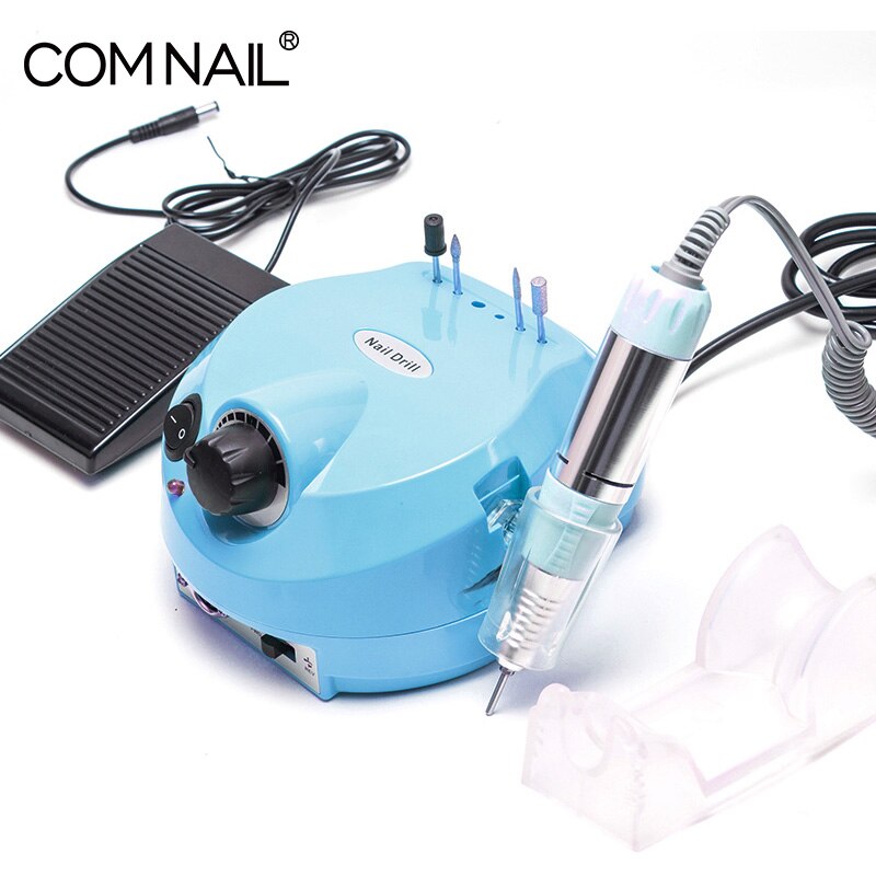 Nail Polijstmachine Slijpen Beglazing Machine 35000Rpm Electric Nail Boor Freesmachine Voor Manicure Boren Accessoire Pedicure Kit: blue grinding tool