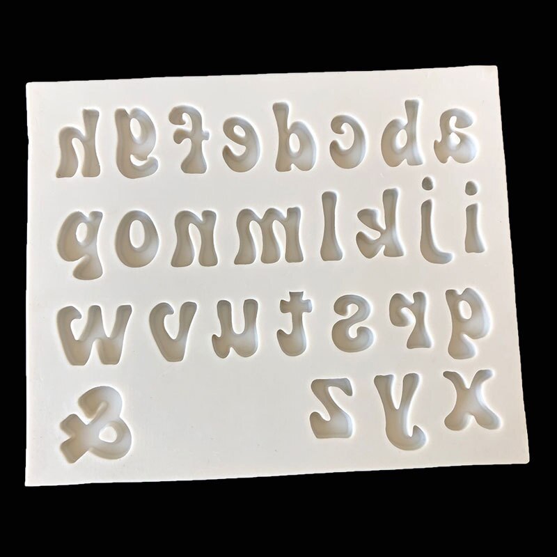 3D Lettera Maiuscola Stampo in silicone Alfabeto Inglese di Cioccolato Della Torta Del Fondente Muffe Della Torta Del Fondente Che Decora Strumenti di pasta di Zucchero Stampi: B