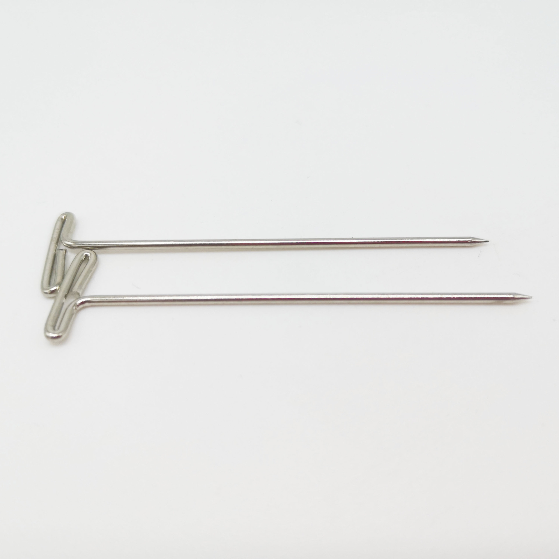Unids/caja de Clips de Pin en forma de T para peluca, extensión de cabello para fabricación de cabello, Fix On maniquí, cabeza de bloque de lienzo, Utensilios de costura de pelo de 38mm, 100