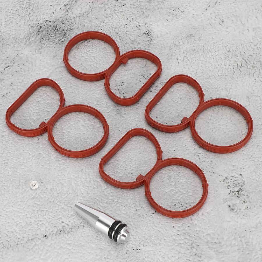 Tourbillon d'admission pour moteur E81 E87 E88 N47 2.0 LTR | Collecteur d'admission rabat suppression bonde avec joints, convient pour 1 série E81 E87 E88 e47