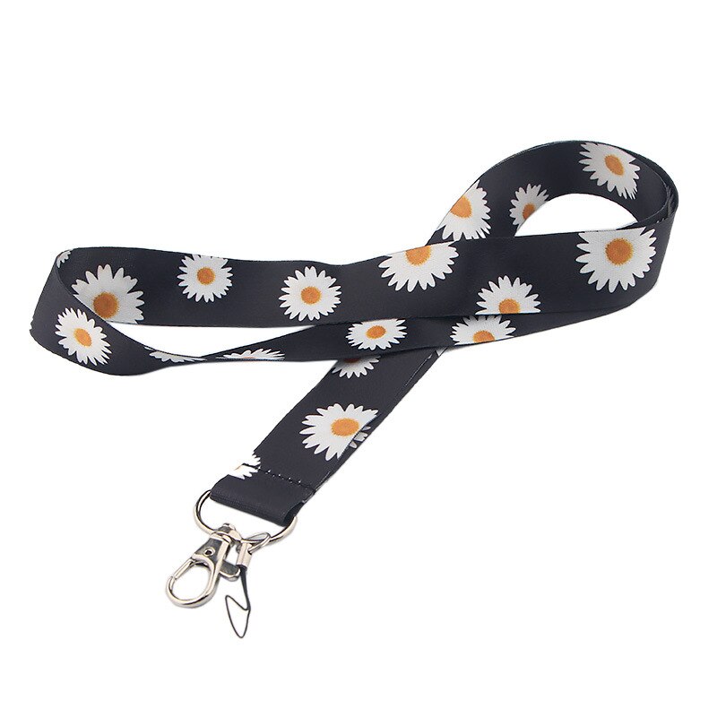 Daisy Neck Strap Sleutelhanger Lanyard Voor Sleutels Id-kaart Badge Houder Diy Hang Touw Nekband Keycord Singels Lint