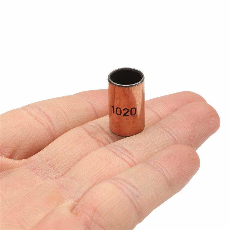 Durable 10pcs 10x12x20mm Ball Bearing Bushing Copper Alloy Bearing Bushing For Mechanical Hardware
