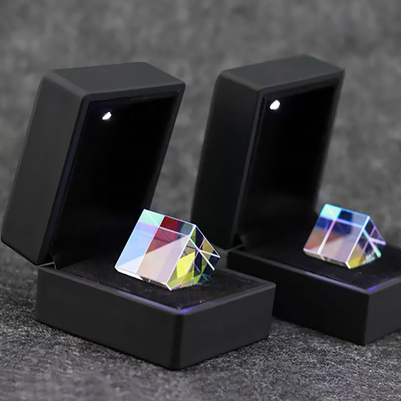 Hexahedral Prism Cubic Science Square Optical Prism Photography Teaching Home Decoration Prism Stained Glass Children'S