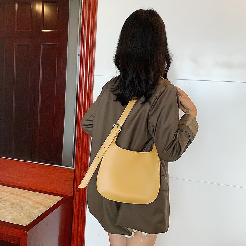 bolso de mano para mujer, moderno bolso de hombro para mujer, de piel sintética de , de gran capacidad, blanco, marrón, azul y negro