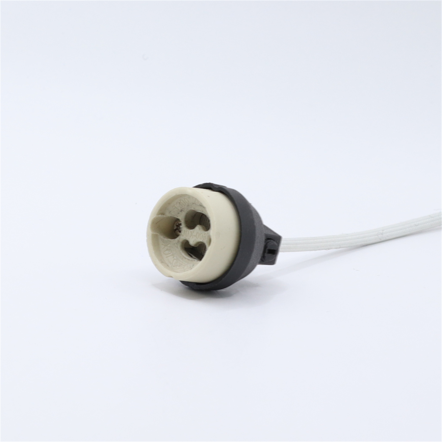 Gu10 lampefot keramisk lysholder sokkelkontakt adapter ledning for led-pære stativ lysekrone halogen led-tilbehør