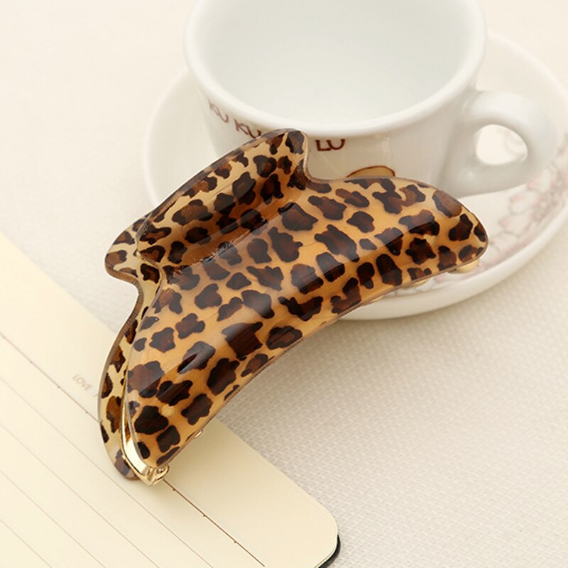Vrouwen Dame Meisjes Luipaard Haar Clip Claw Haar Accessoire Klem Hoofddeksel 3 Size Trendy Haar Claws Hair Gripper m02199