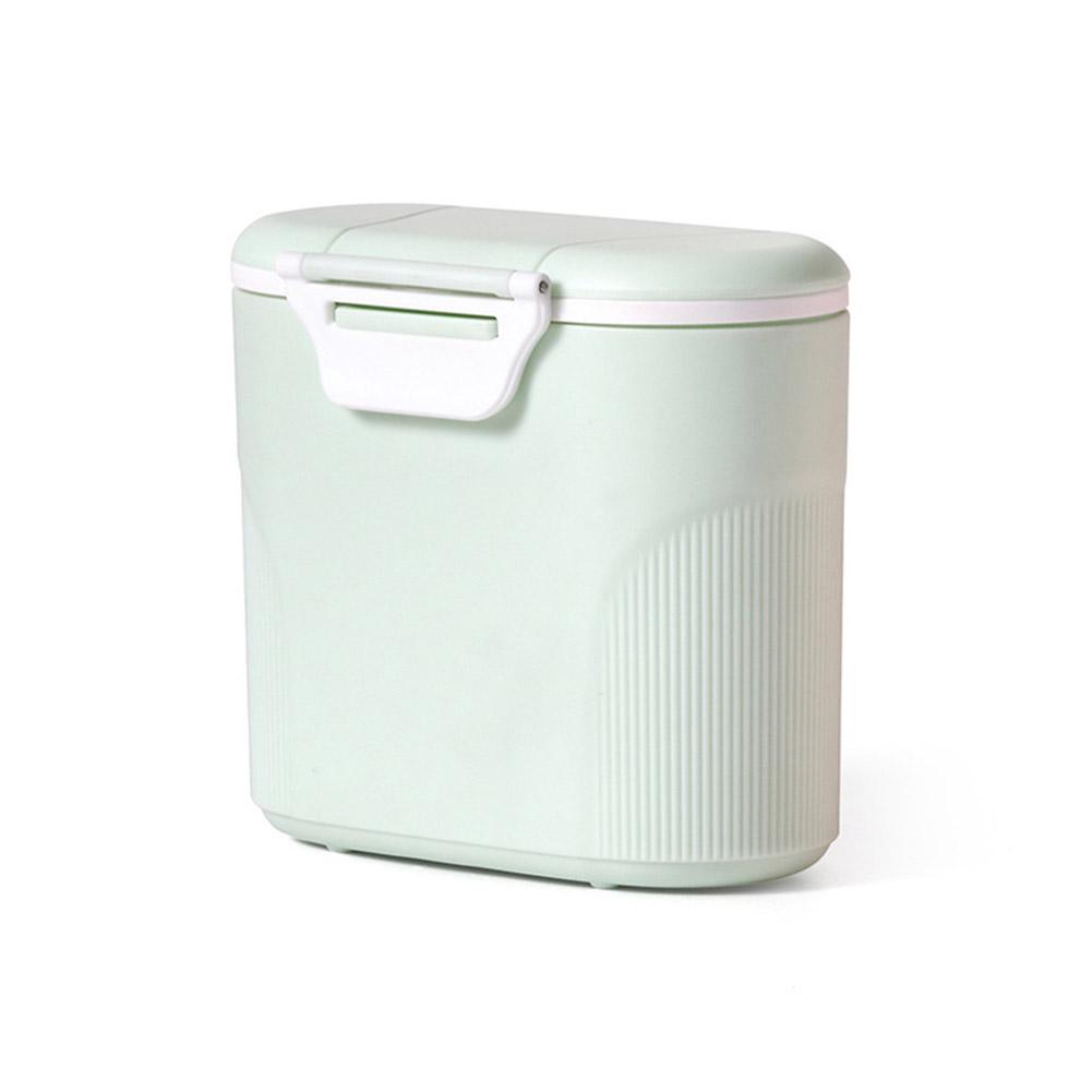 Boîte de stockage de lait en poudre de 600ml, boîte de stockage de lait en poudre avec cuillère sans BPA, Portable, voyage en plein air, bébé, mallette de récipient alimentaire: C