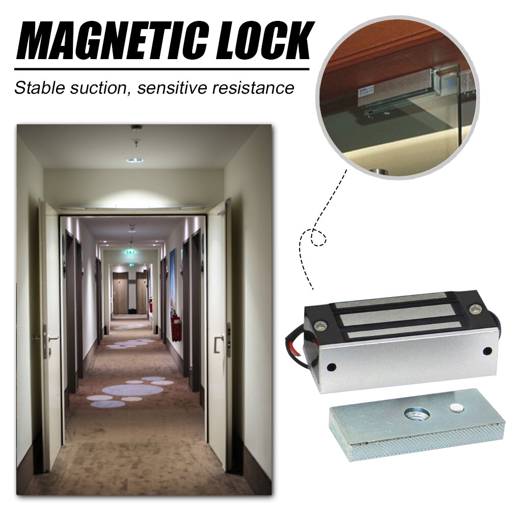 60kg/132lbs Holding Force Electromagnetic Lock DC12V Electric Magnetic Lock anti Theif