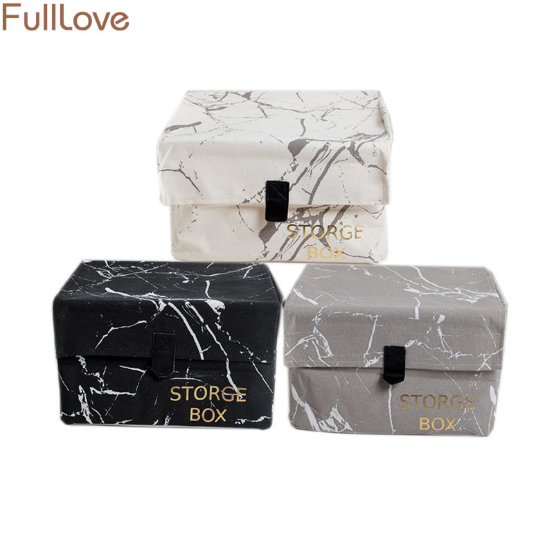 Caja de almacenamiento con de mármol de 30x35x20 cm, caja organizadora para zapatos , funda negra de tela para ropa, cajas y contenedores de almacenamiento plegables