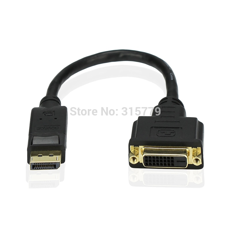 15CM Short DP DisplayPort to DVI-D Male to Female 24+1 Pin Adapter Converter Cable Cord