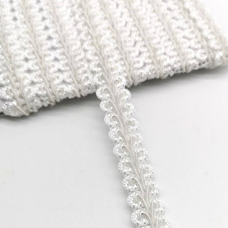 Cinta para ajuste de encaje de 2 yardas, ciempiés trenzado, accesorios de costura para manualidades, decoración de boda, encaje curvo de tela: Dorado