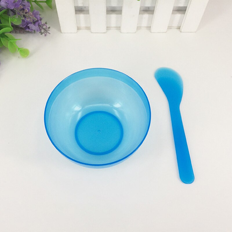 Taoye teemo 2 sztuk/zestaw przenośne plastikowe miska robić maseczki na twarz pędzelek zestaw kobiety DIY mieszanie stosowanie pielęgnacja twarzy narzędzia robić makijażu zestaw