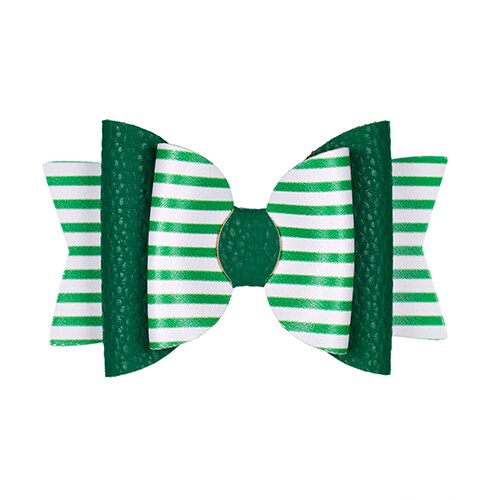 Thumbelina Rainbow Princess Hairgrips Glitter Hair Bows with Clip Dance Party Bow Hair Clip Girls Hair Accessories: Green