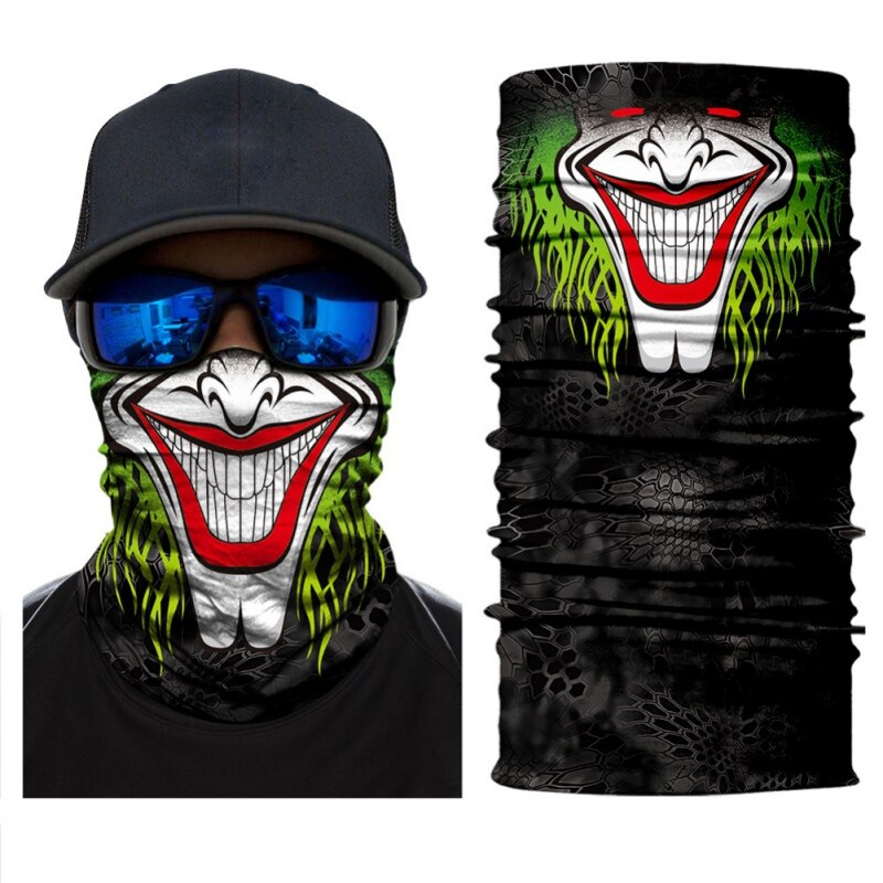 3D Printing Cycling Face Masks Wicking Headwear Sports Bike Bicycle Riding Hat Head Scarf Cycling Full Face Mask