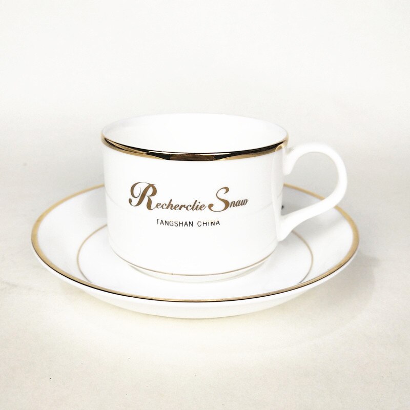 Bone China Coffee Cup and Saucer Set Minimalism Ceramic Flower Tea Afternoon Tea Cup Porcelain Coffe Cup: A