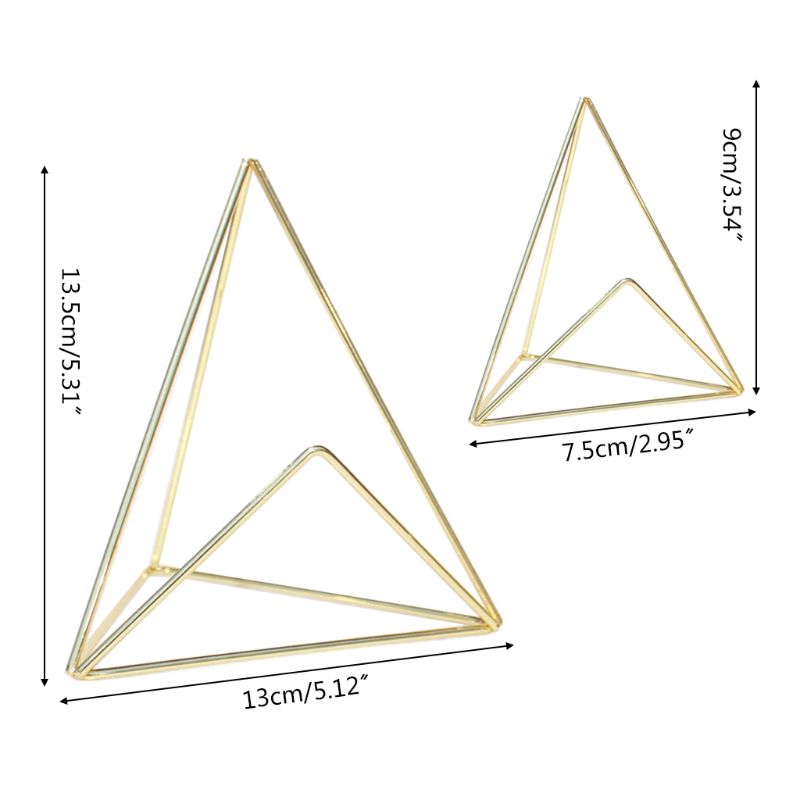 Jerngeometrisk firmanavn kortholder display stativ skrivebord bord foto notat mappe arrangør 2 størrelser