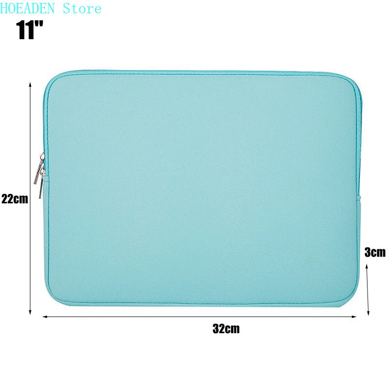 Coque pour Ordinateur Portable et Tablette 12, 13, 14, 15 et 15,6 Pouces, Étui à Fermeture Éclair, Compatible avec Macbook AIR et PRO Retina: Blue 11 Inch