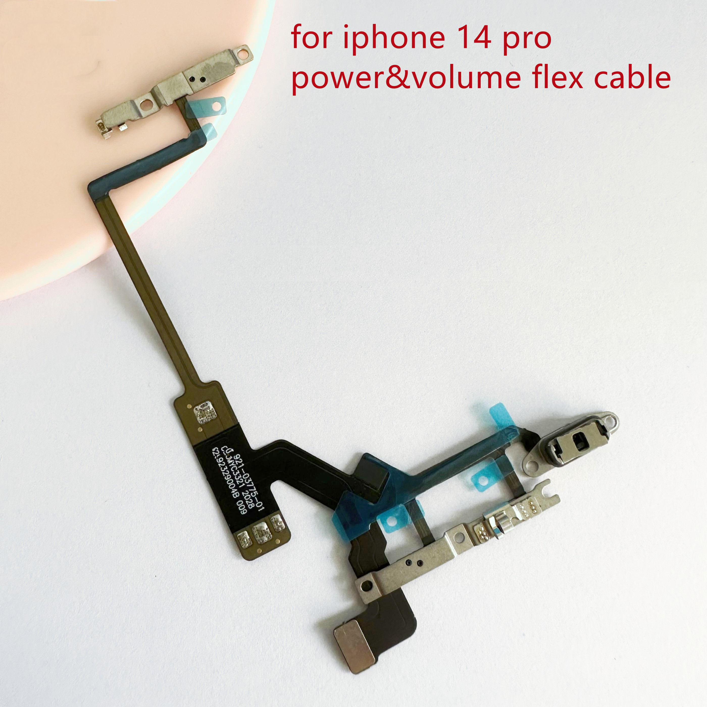 Alideao-Volume Flex Cable for iPhone 14 14 Plus 14 Pro 14 Pro Max Wireless Charging Chip NFC Coil with Volume Flex Cable 1Pcs: black