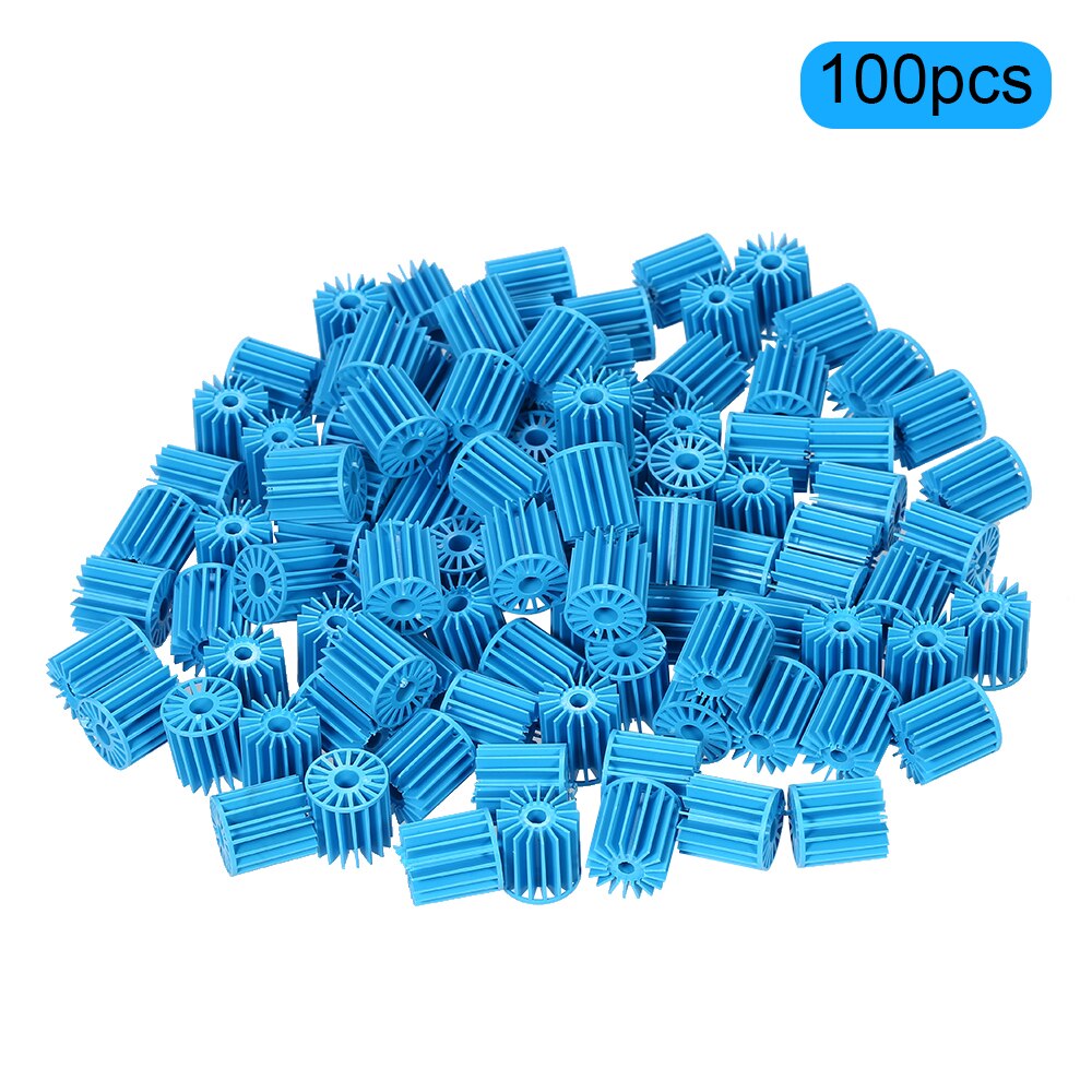 Biosphère pour Aquarium 15x16mm, 100 pièces, bleu, filtre, produits de nettoyage