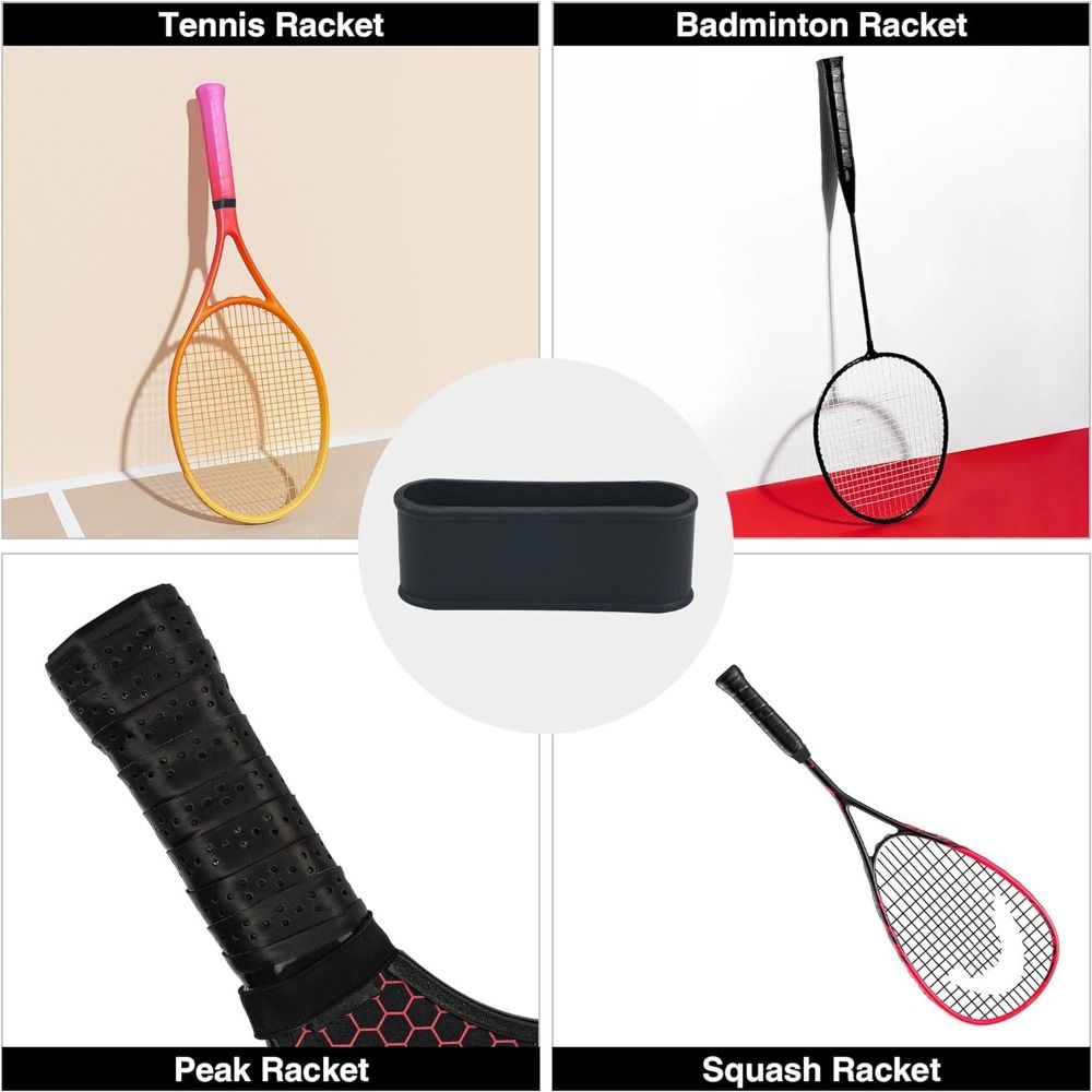 Multicolor Sealing Silicone Ring Flat shape Badminton Raquet Handle Overgrip End Environment Protection Tennis Racket