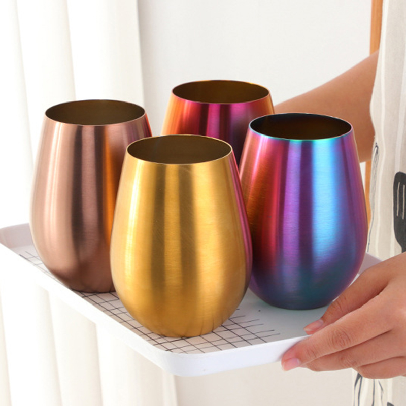 500ml öl vin kopp öl tumbler cocktail juice mjölk kopp metall dricksmugg