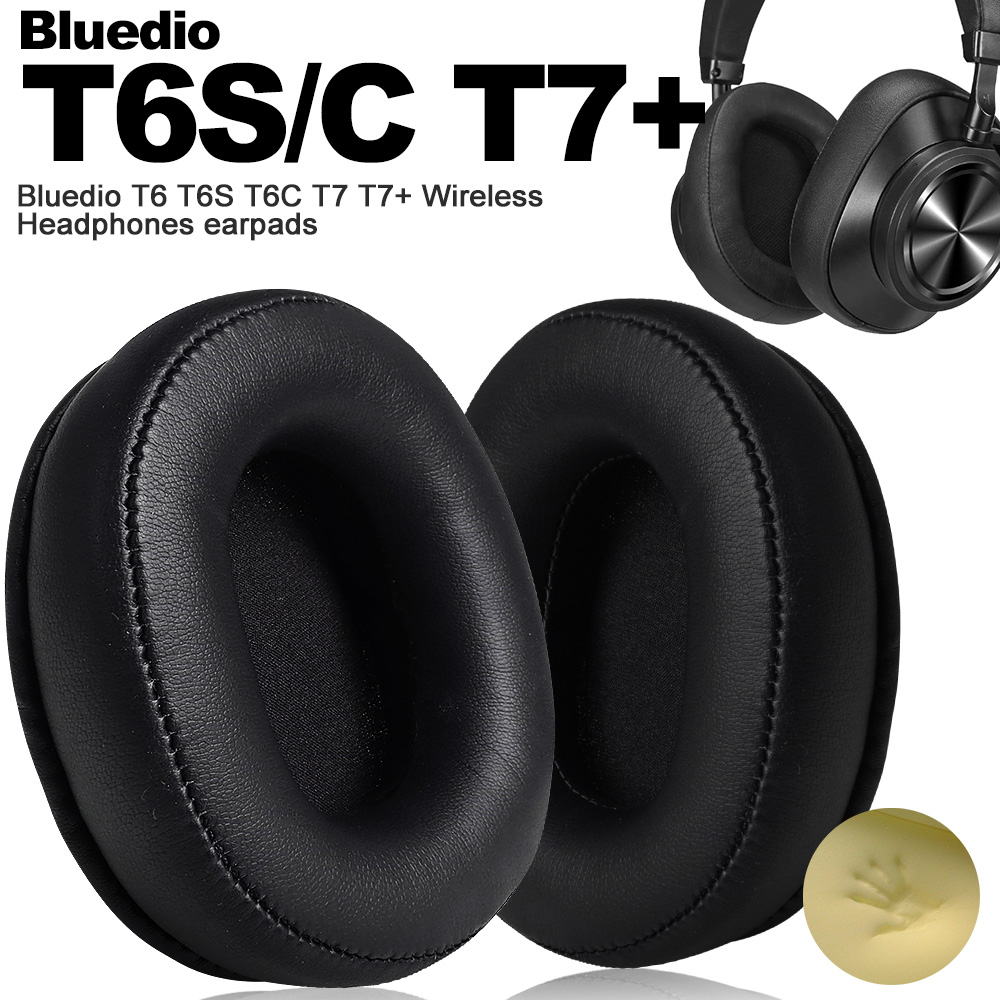 Almohadillas para auriculares Bluedio T6 T6S T6C T7 T7 + almohadillas de repuesto para auriculares orejeras tela de malla cubiertas de memoria esponja