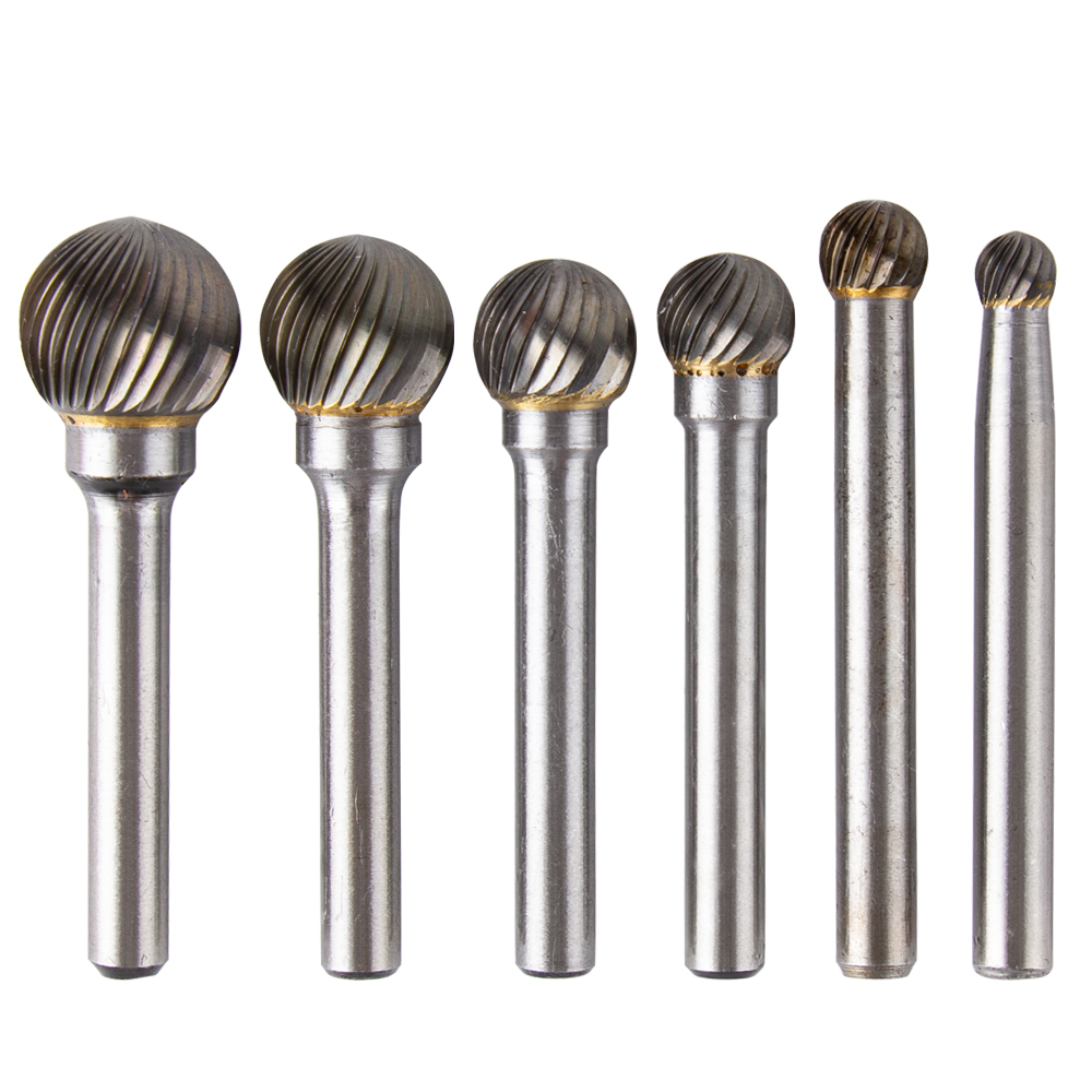 D Conische Kop Carbide Slijpen Hoofd 1Pc Houtsnijwerk Tungsten Staal Roterende Saai Cutter Schuurmiddelen Dtype Bestand Frezen cutt