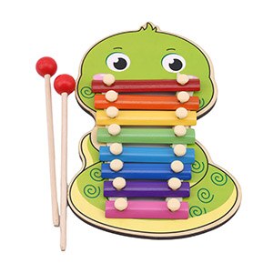 Animal Octave Children Musical Toy Rainbow Wooden Xylophone Instruments Children Music Instrument Learning Education Puzzle Toy: snake