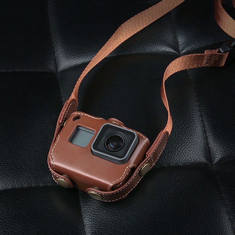 Funda protectora para Gopro Hero 7 6 Black Edition, funda de piel sintética, funda protectora para Go Pro Hero 7 6 5, accesorios para Cámara de Acción