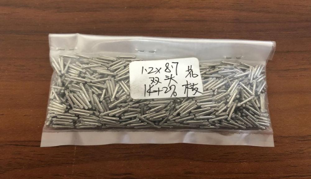 1000x Doble Gjenget Pins for Urremmer - Stål - Reparasjonssett