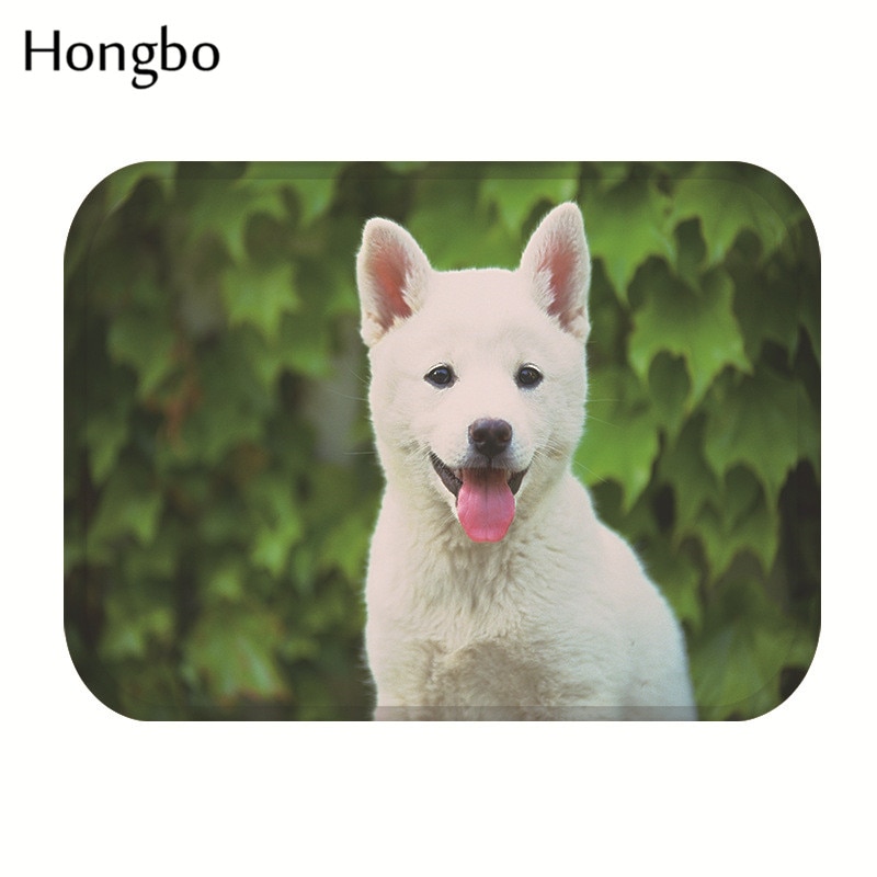 Hongbo indgangsdør måtter hund sjov mops fransk bulldog køkken stue tæppe skridsikker badeværelse tæppe