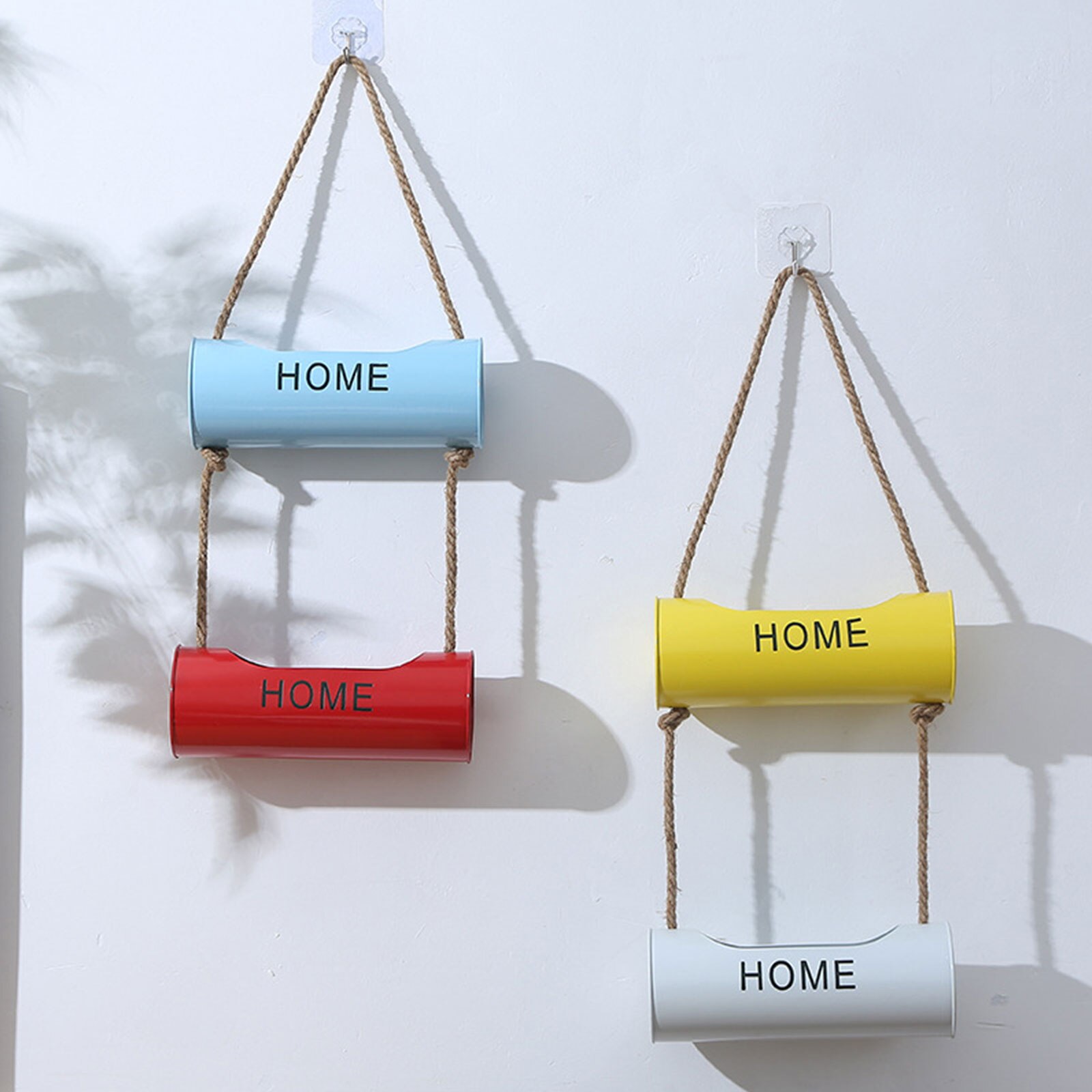 Wall Mount Flower Pot Garden Outdoor Hanging Flowerpot Holder Metal Plant Basket Home Farmhouse Decoration