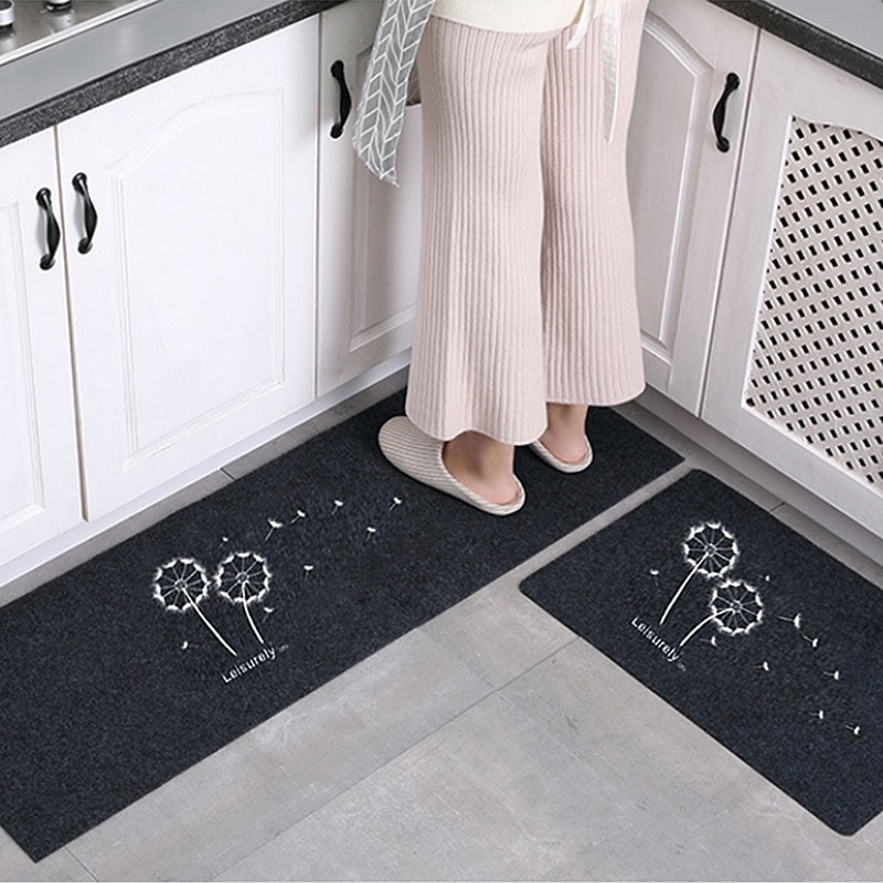 Long Kitchen Mat Set Anti-slip Modern Area Rugs Living Room Balcony Bathroom Printed Carpet Doormat Hallway Geometric Bath Mat