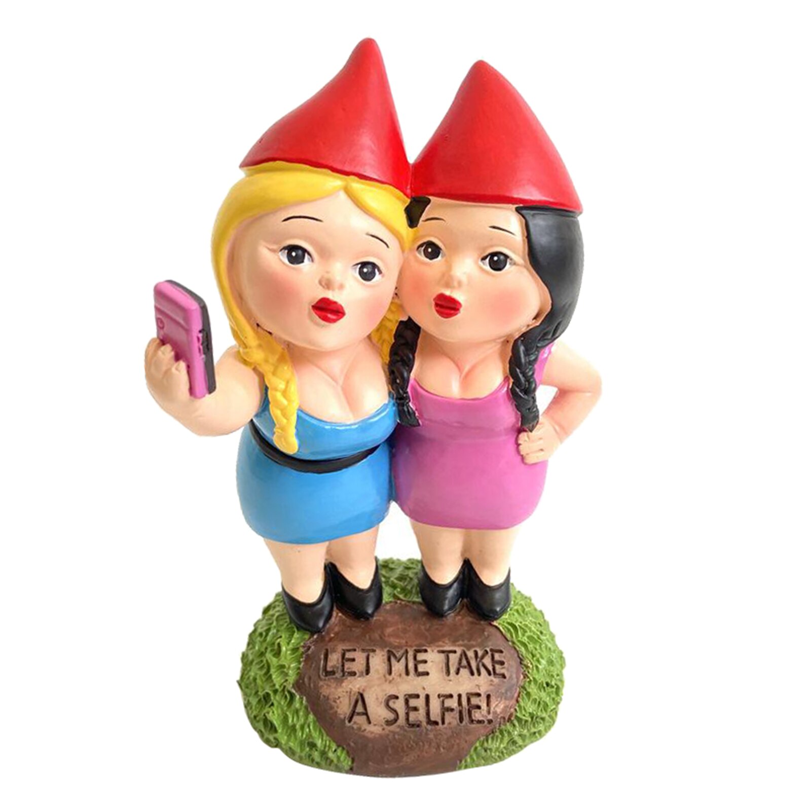 Novelty Garden Gnome Statue Mini Resin Garden Gnome for Christmas Dress Up DIY