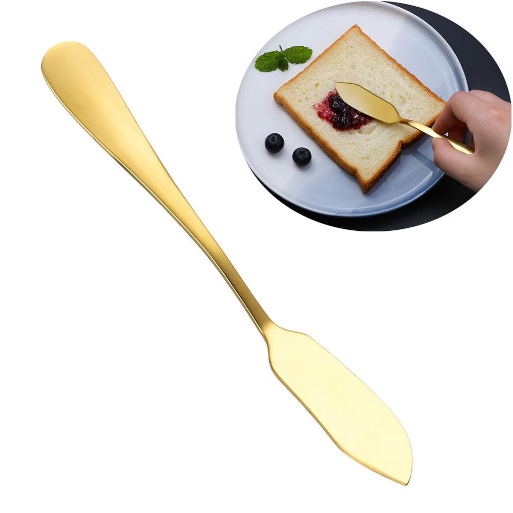 Couteau à beurre en acier inoxydable, meilleur épandeur à beurre facile à étaler, couteaux à confitures au beurre froid et dur, couverts occidentaux, outil de petit déjeuner