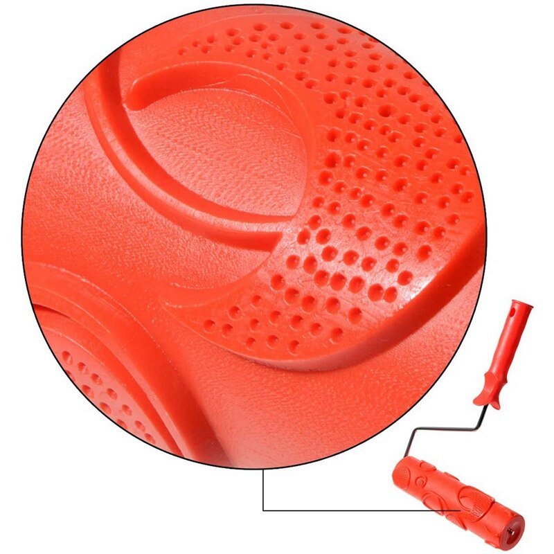 Rullo di vernice goffrato strumento di zigrinatura a grana da 10 pollici in legno di gomma per decorazione murale, per esempio4102T