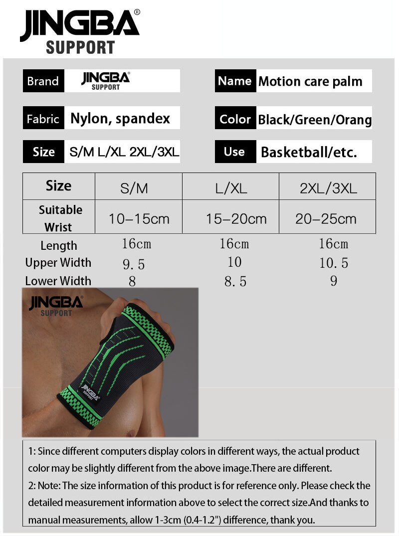 Jingba Ondersteuning 1 Pcs Gewichtheffen Polsbanden Ondersteuning Beschermende + Pols Brace Joint Protector Boksen Hand Wraps
