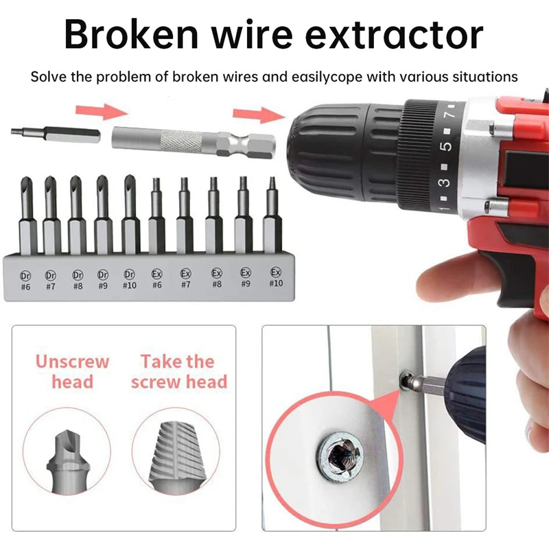 Skruvmejselsats magnetisk torx phillips hylsgängtapp utdragare borttagare skiftnyckel skruvmejsel bits borrsats multiverktyg handverktyg