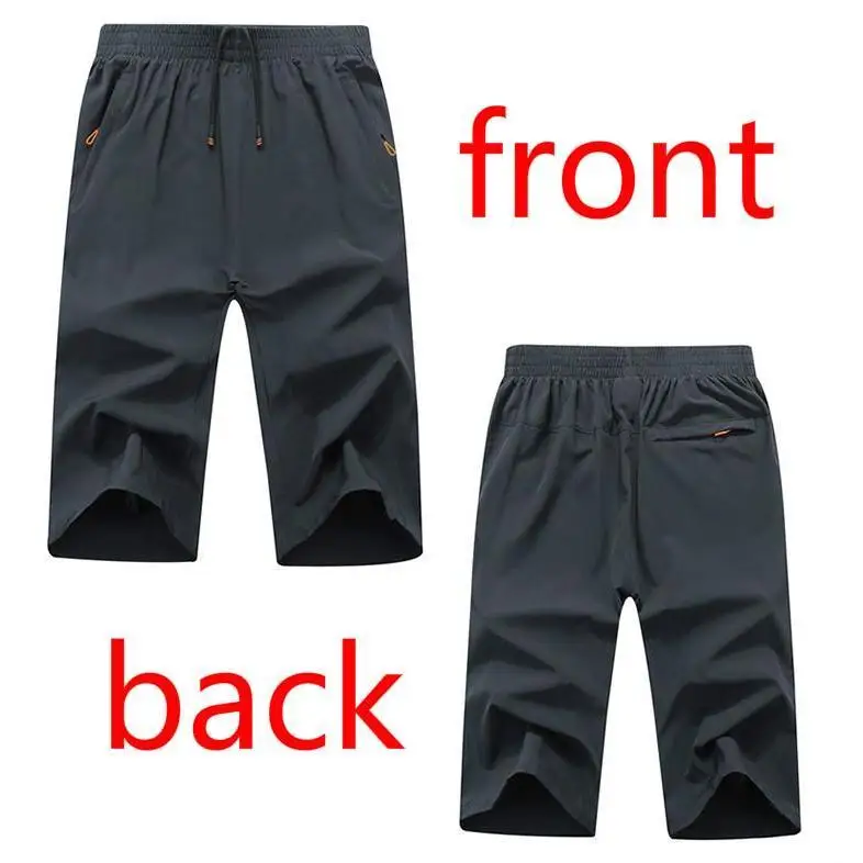 Short de sport trois quarts décontracté pour homme, pantalon de survêtement d'été, pantalon de gym, grande taille, 3XL-9XL, 3/4