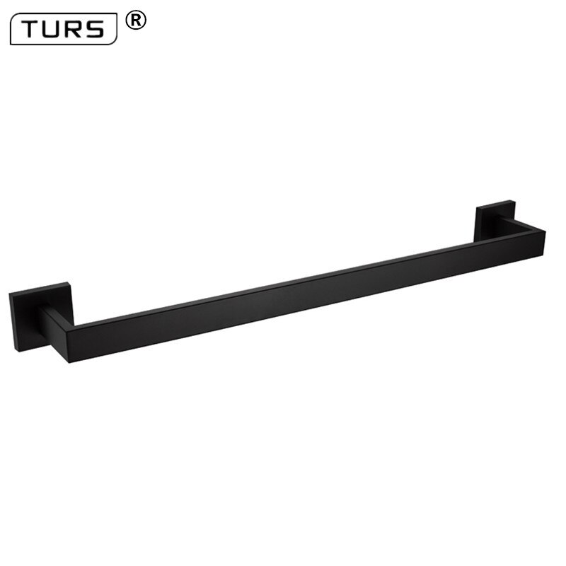 SUS 304 Stainless Steel Bathroom Hardware Set Black Matte Paper Holder Toothbrush Holder Towel Bar Bathroom Accessories: Single Towel Bar