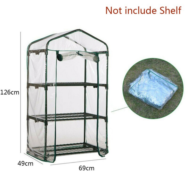Garden Heating House PVC Multi-level Small Flower House Greenhouse Plate Cover (without Iron Stand)